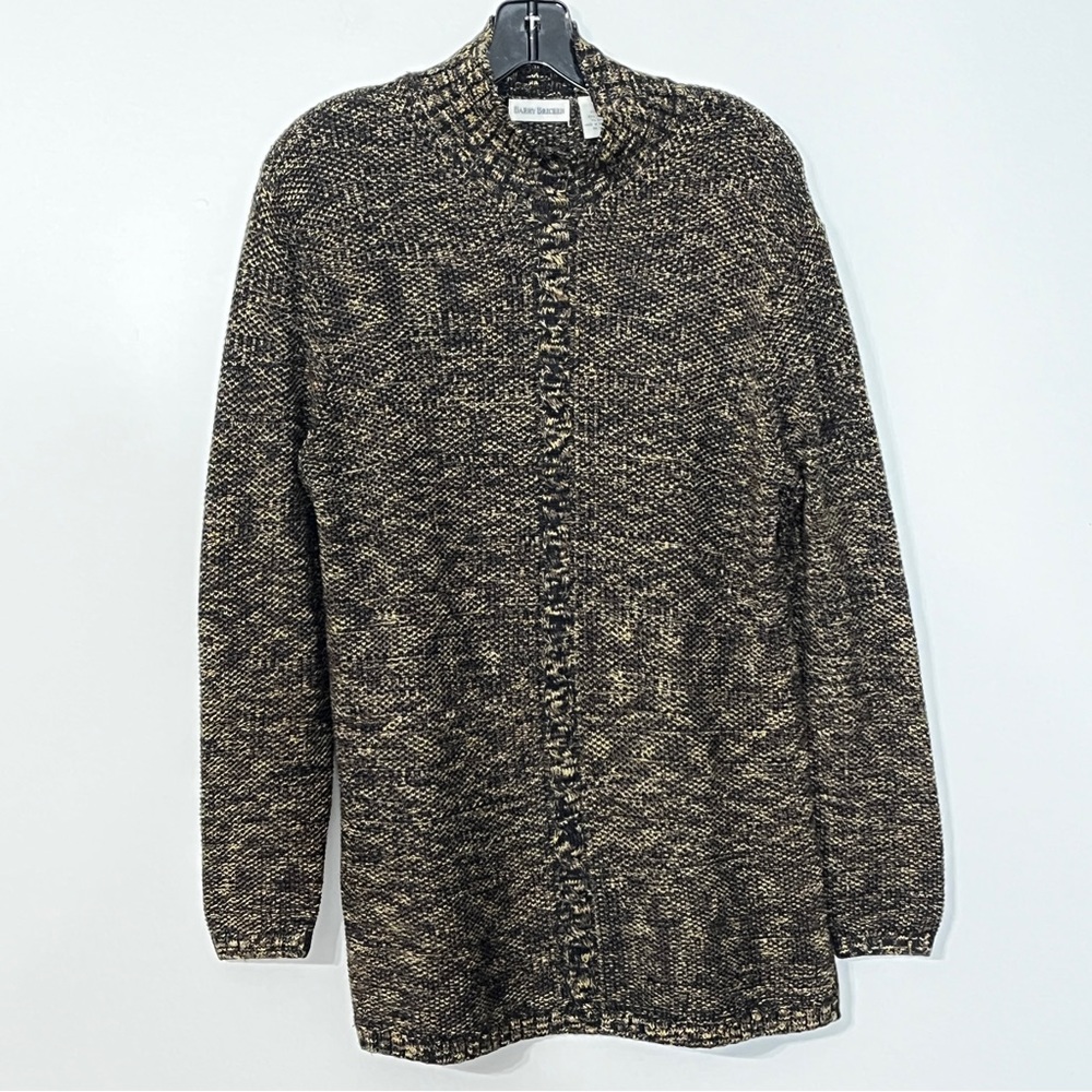 Barry Bricken Silk Blend Mock Turtleneck Sweater